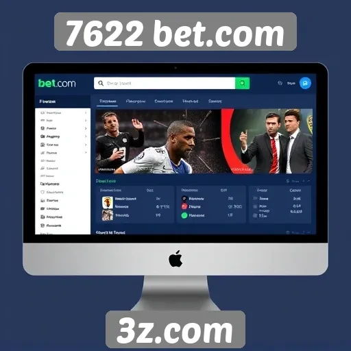 Avaliação da interface do usuário em 7622 bet.com