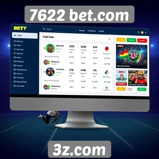 Interface e experiência do usuário em 7622 bet.com